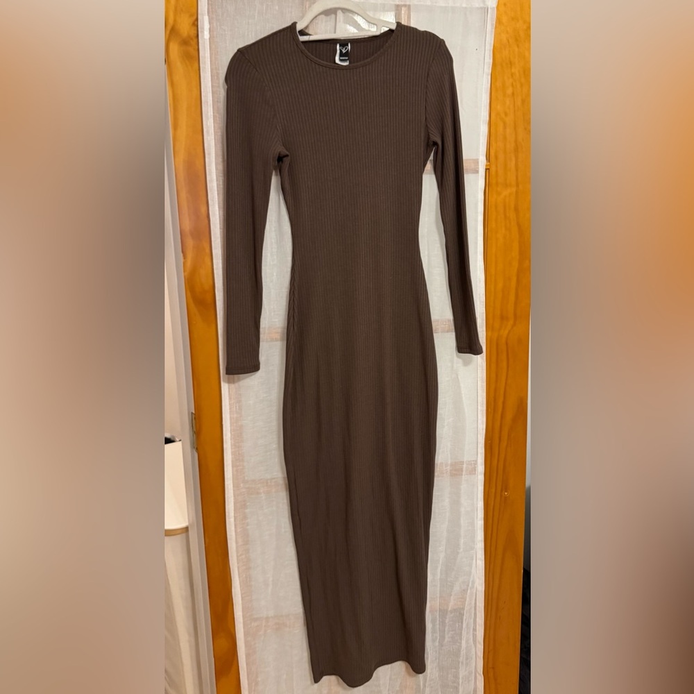 Windsor Chocolate Long Sleeve Dress